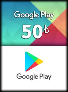 Google Play Kodu 50 TL